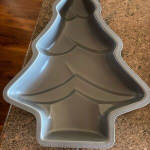 Non-Stick Gray Christmas Tree Cake Pan